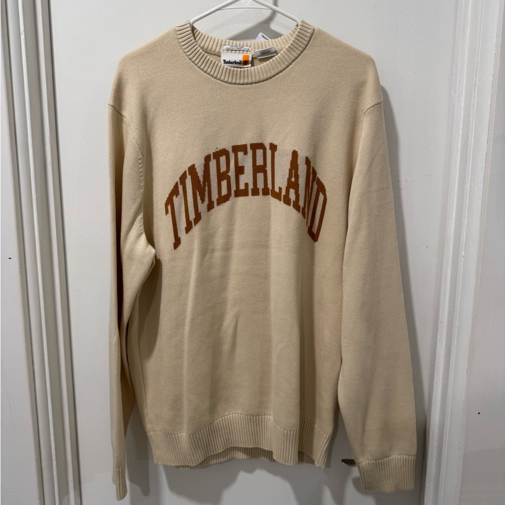 Timberland Beige Crewneck Sweater for Men